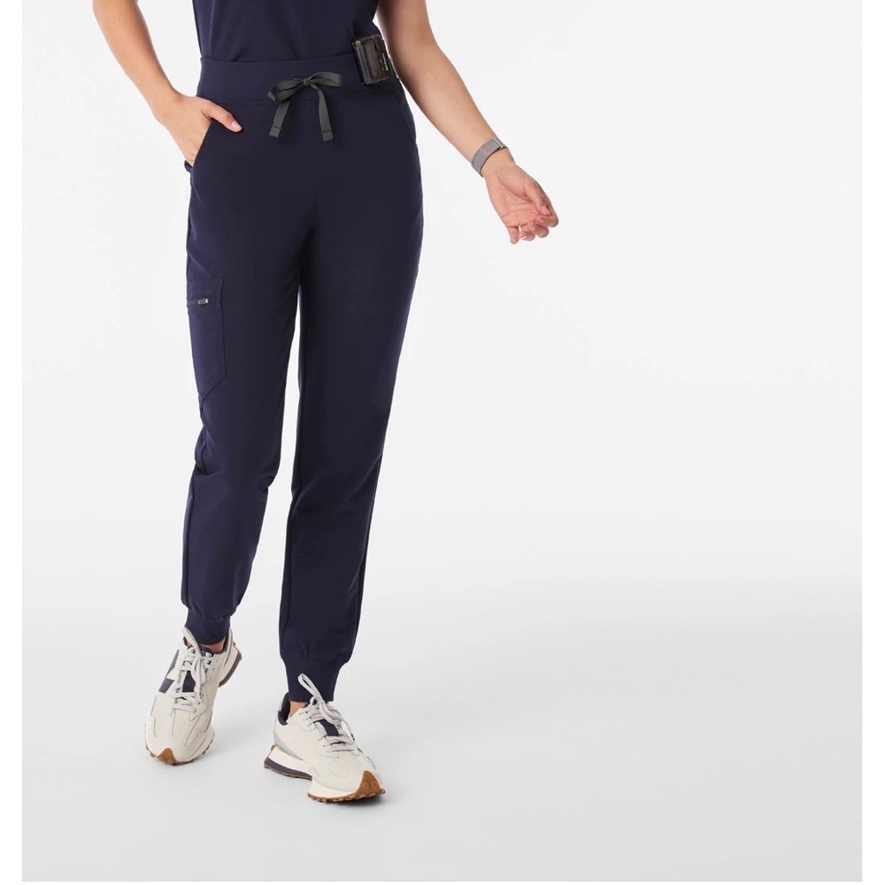 Figs Navy Blue Zamora Jogger Scrub Pants Technical Collection Small